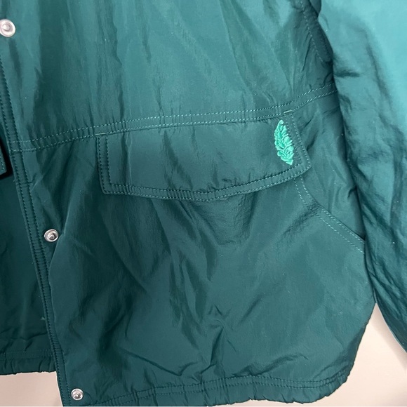 Free People Movement Off The Bleachers Coaches Women's Jacket Emerald Green Sm - Picture 11 of 14